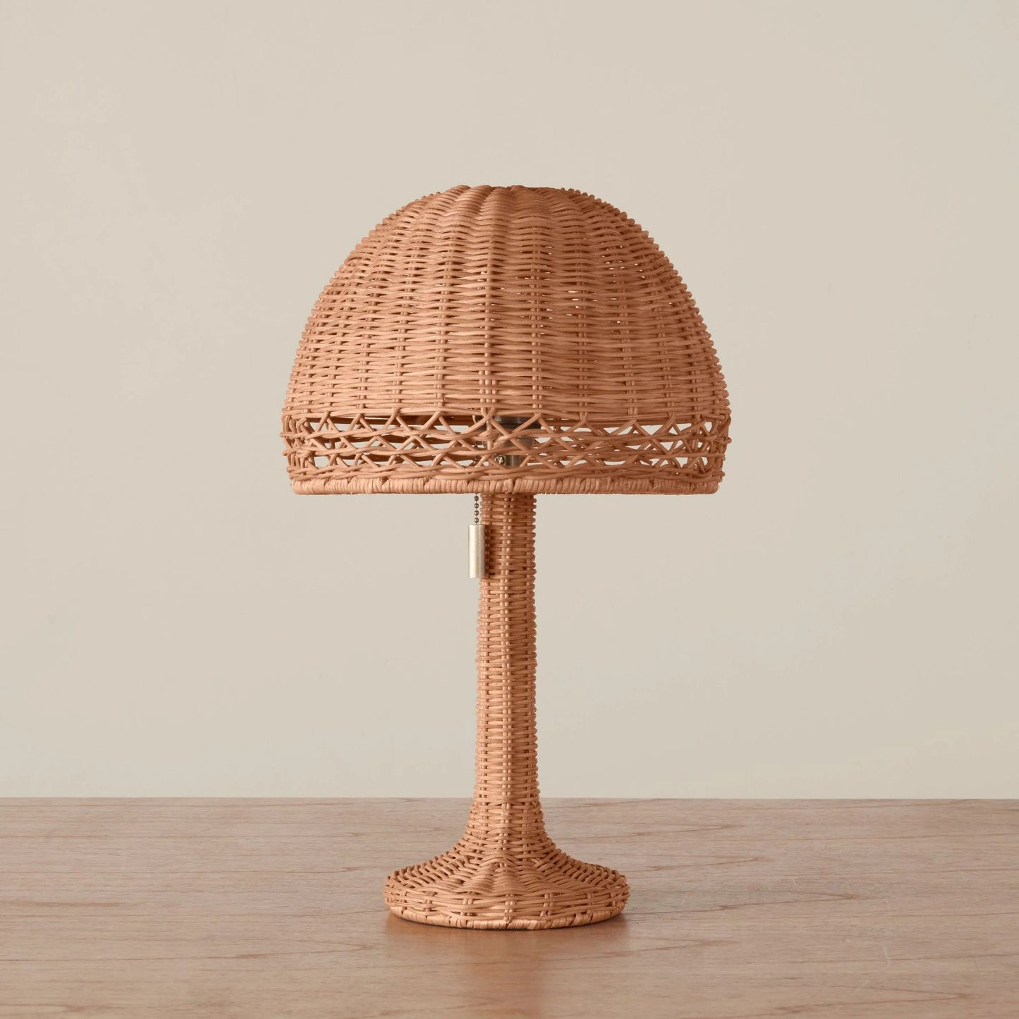 Wicker Rattan Mushroom Vintage Table Lamp – Boho Chic Lighting for a Cozy Home