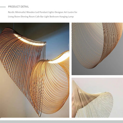 Wooden Conch Pendant Lamp