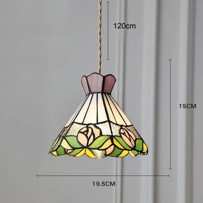 Stained Glass Tiffany Ceiling Lamp Chandelier for Living Room Decor