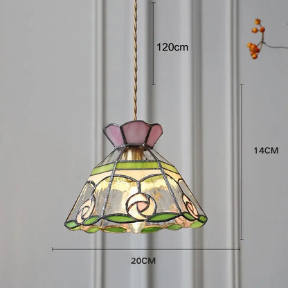 Stained Glass Tiffany Ceiling Lamp Chandelier for Living Room Decor