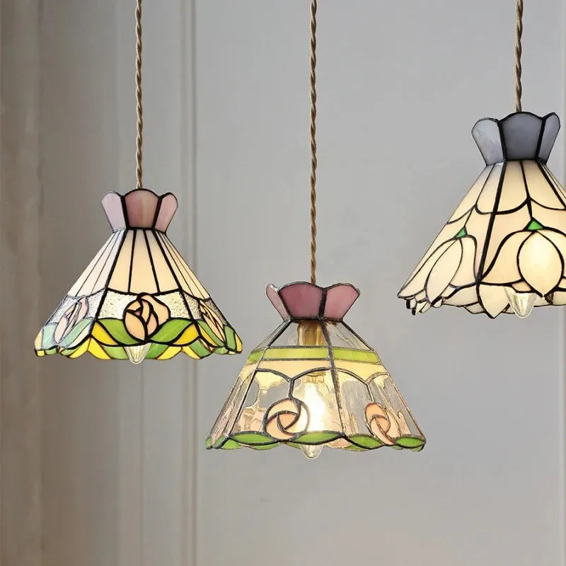 Tiffany ceiling lamp, stained glass ceiling lamp, chandelier for living room, bedroom, dining room, restaurant