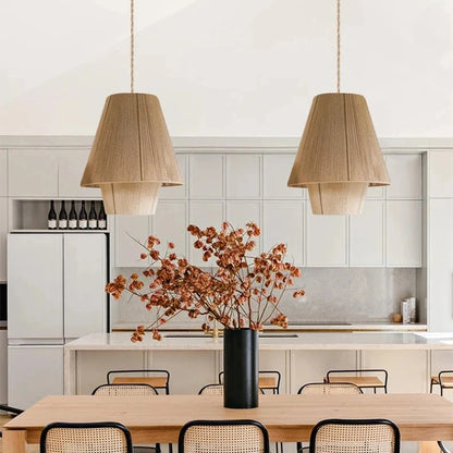 Artistic Hemp Rope Pendant Light – Illuminate Your Space with Nature's Masterpiece