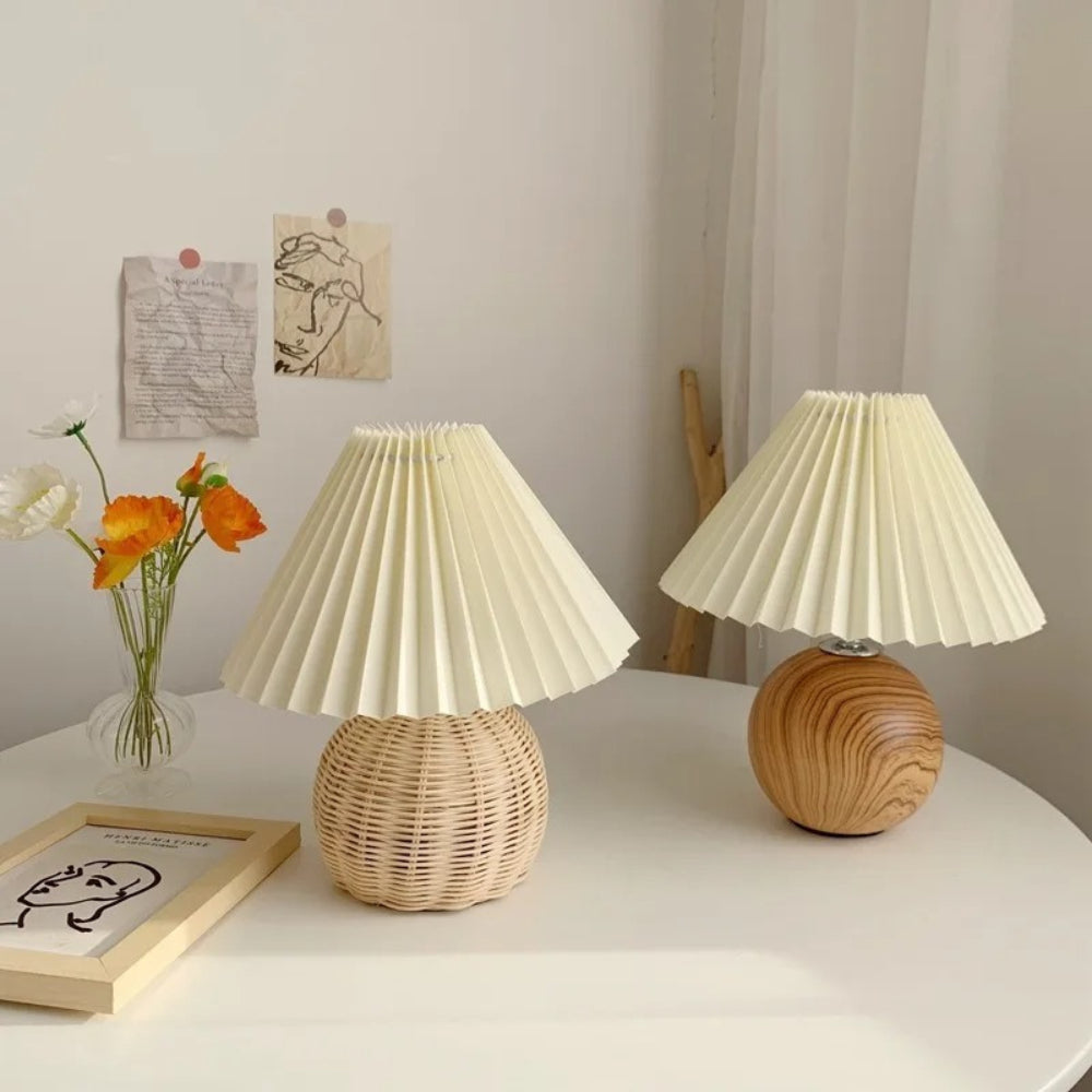 Handcrafted Bamboo Bedside Table Lamps - Elegant & Eco-Friendly Design