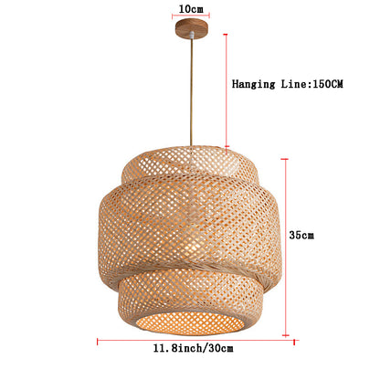 bamboo craft lamp shade