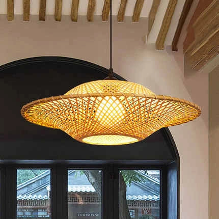 bamboo lampshade kitchen lighting