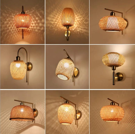 bamboo wall sconce