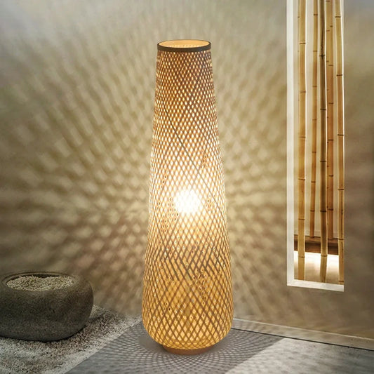 bamboo woven lighting