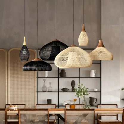 rattan pendant light