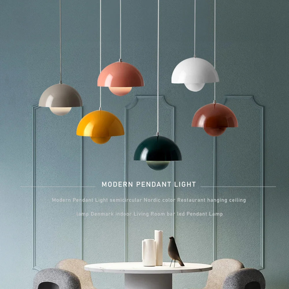 Minimalist Mushroom Pendant Lamp