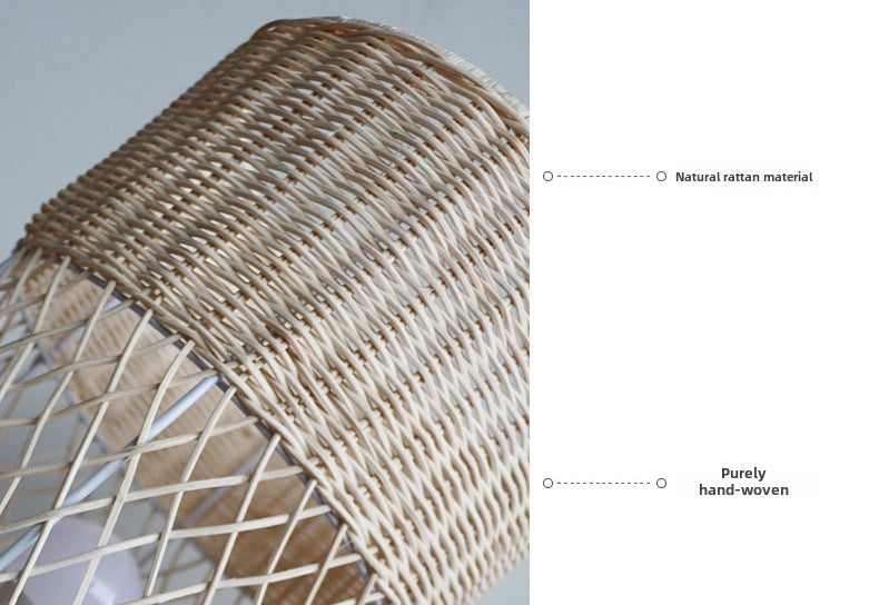 modern rattan floor lamp