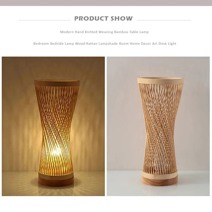 Twisted Bamboo Floor Lamp