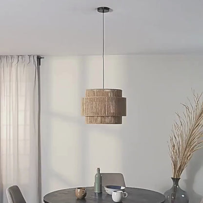 Multilayers Hemp Rope Lampshade