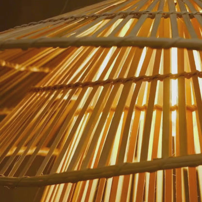 Multilayer Bamboo Pendant Lamp