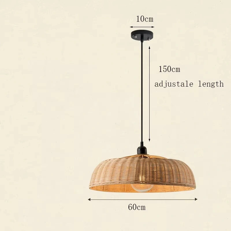 rattan pendant lampshade