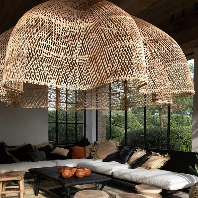 rustic-rattan-ceiling-light