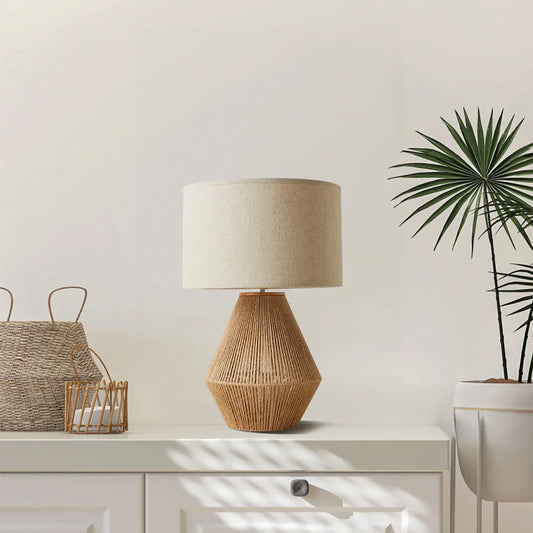 Retro Hemp Rope Table Lamp