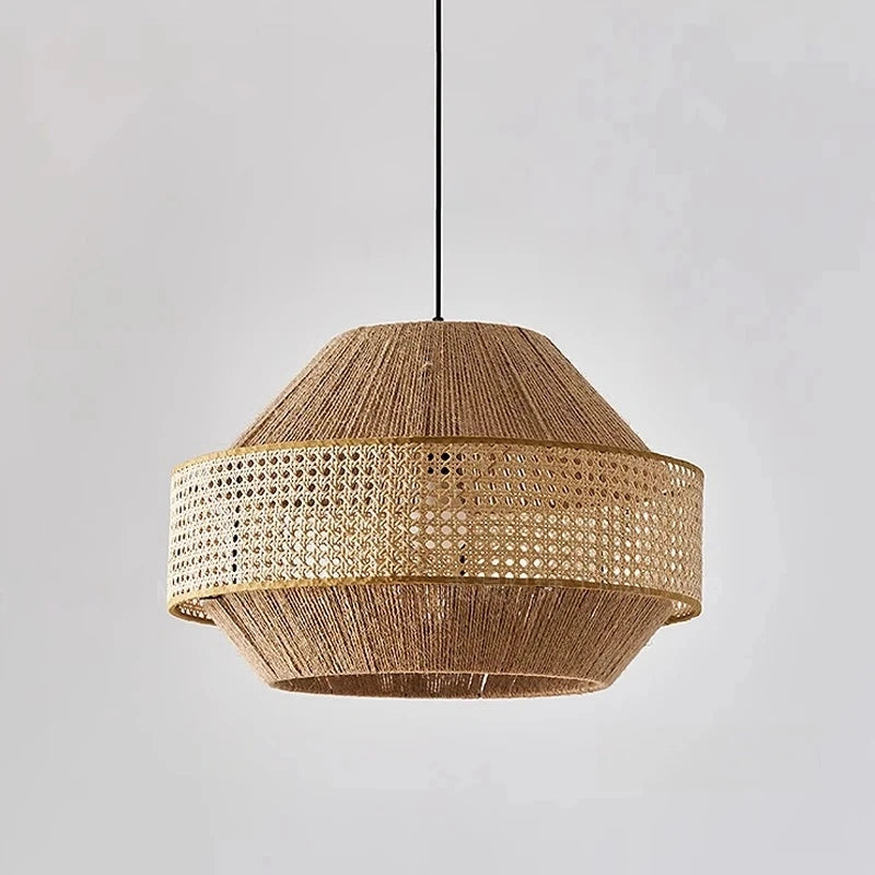 wicker lampshade