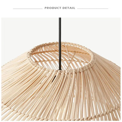 Creative Domed Rattan Pendant Light